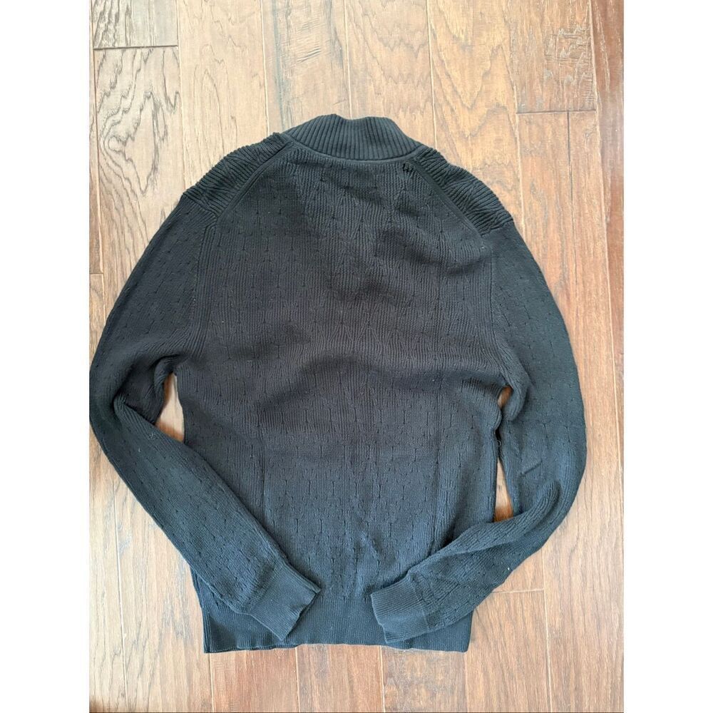 Tommy Bahama Basket-Weave Cotton Quarter Zip Pullover XL - Picture 3 of 8